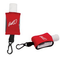 1 Oz. Sanitizer Gel w/ Red Neoprene Holder